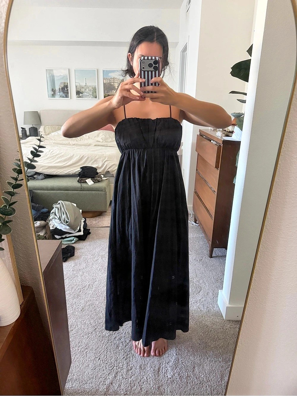 ASOS DESIGN Black Maxi Dress Size 4